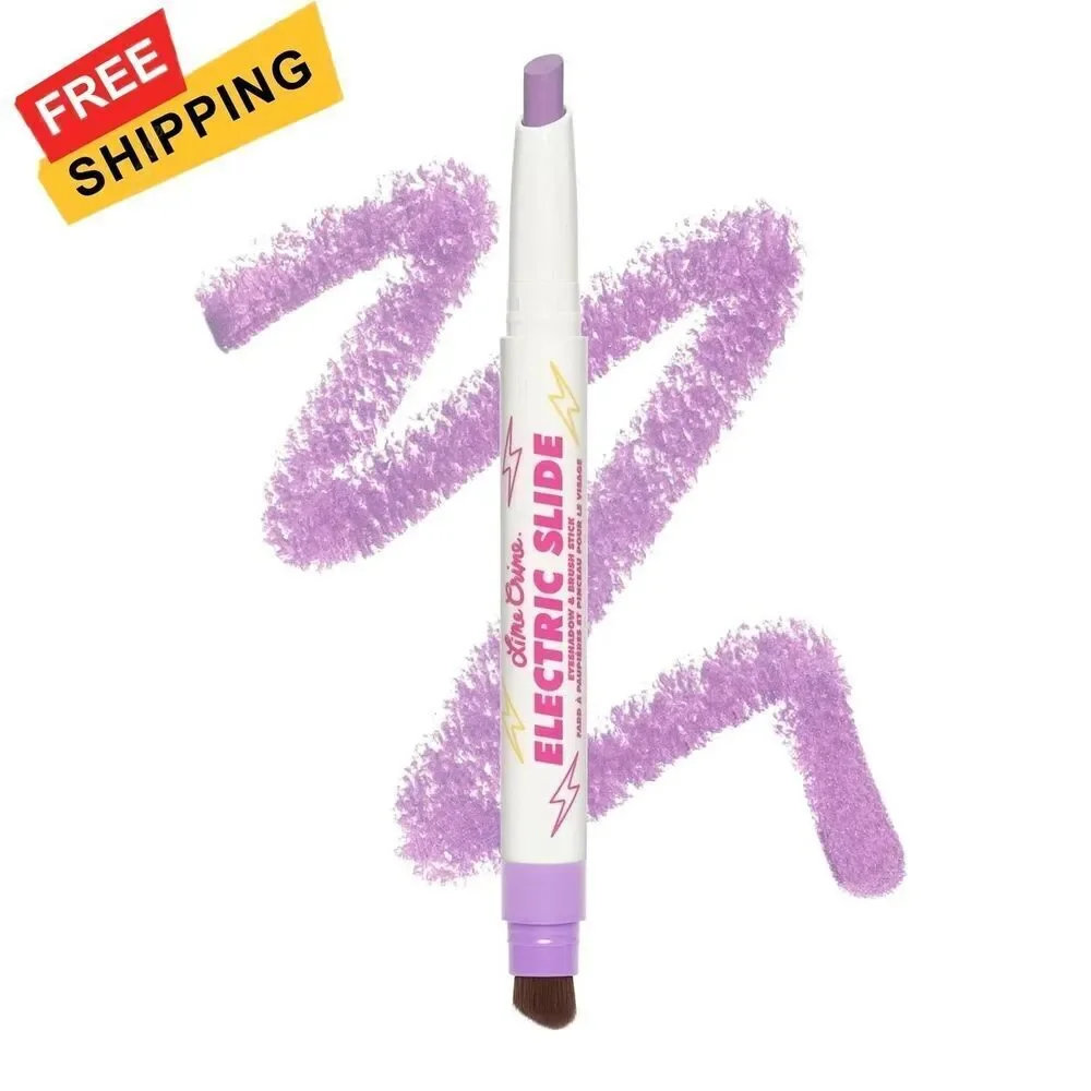 (3) Lime Crime Electric Slide Eyeshadow & Brush Stick Whatever NEW NIB Set Bundl